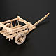 Nativity scene accessory, wooden cart 8x7 cm s3
