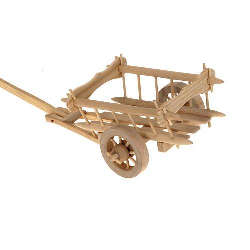 Charrette bois, décor crèche 2