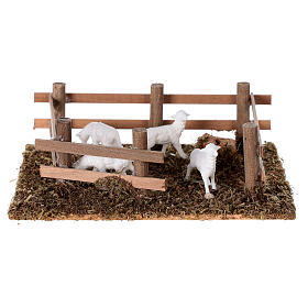 Schafe im Pferch 12 x 16 cm