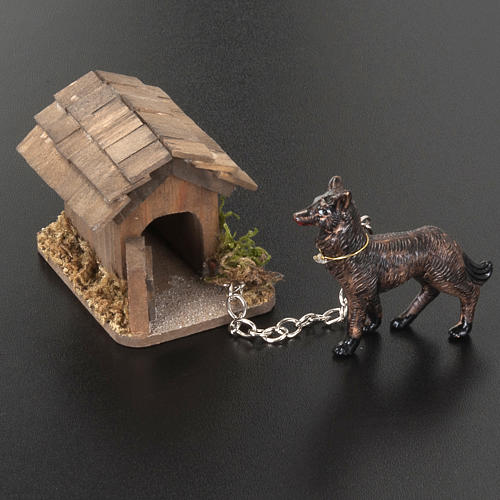Nativity scene figurines, guard dog 10cm 3