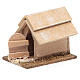 Caseta de madera para perro para belén de 10 cm s2