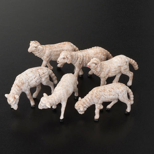 Schafe für Krippe, Set zu 6 Stück, für 14 cm Krippe 2