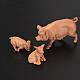 Nativity scene figurines, pigs family 10cm, 6 pieces s2