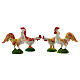 Nativity scene figurines, cocks, hens and peacocks, 6 pieces s3