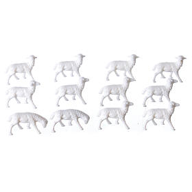 White Sheep 1.1 x 2 cm, 12 pcs set