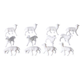 White Sheep 1.1 x 2 cm, 12 pcs set