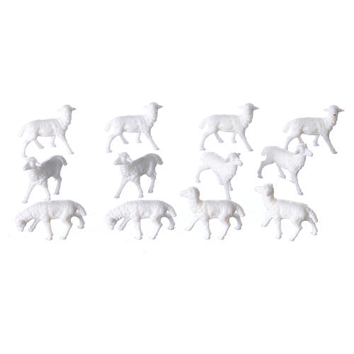 Pecorelle bianche cm 4-5 confezione 12 pz. 2