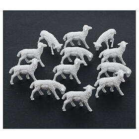 Sheep cm 8-10, 12 pcs set nativity figurines