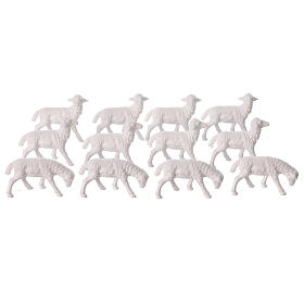 Sheep cm 8-10, 12 pcs set nativity figurines