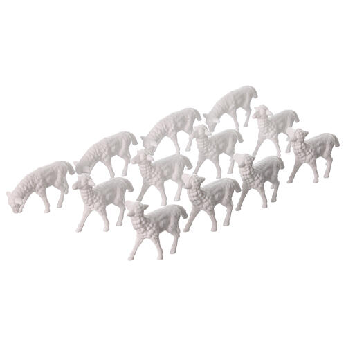 Sheep cm 8-10, 12 pcs set nativity figurines 4