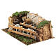 Curral ovelhas madeira e cortiça para presépio com figuras de altura média 10 cm s3