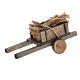 Nativity scene accessory, cart with straw bundles s1