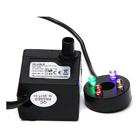 Nativity accessory, water pump with colored leds HK-300