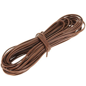 Cable de hilo eléctrico marrón 5 m.