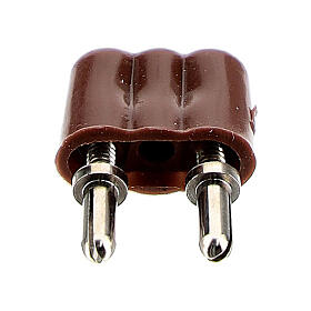 Luzes e Lamparinas para o Presépio: Ficha macho para luzes presépio 3,5 e 4,5V Luzes e Lamparinas para o Presépio: Ficha macho para luzes presépio 3,5 e 4,5V