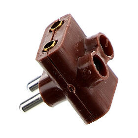 Luzes e Lamparinas para o Presépio: Ficha tripla para luzes presépio 3,5 e 4,5V Luzes e Lamparinas para o Presépio: Ficha tripla para luzes presépio 3,5 e 4,5V