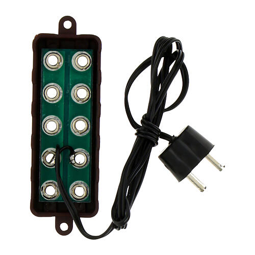 Presa multipla a 5 entrate per luci 3,5 e 4,5v 2