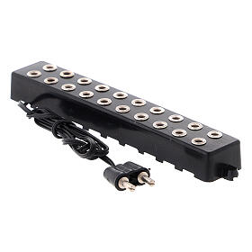 Multiple socket with 10 slots for 3.5 and 4.5V