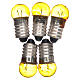 Light bulb, yellow, E10, 5 pieces, 3,5-4,5v. s1