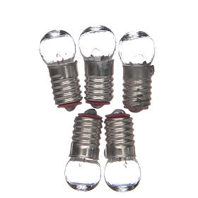 Luzes e Lamparinas para o Presépio: Lâmpada E5,5 branca 5 peças 3V Luzes e Lamparinas para o Presépio: Lâmpada E5,5 branca 5 peças 3V