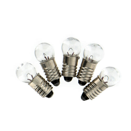 Light bulb, white, E5.5, 5 pieces, 3V 1