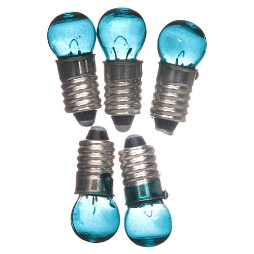 Glühbirne E5,5 blau 5 Stk. 3v. 1