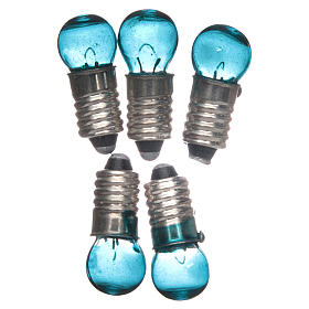 Light bulb, blue, E5.5, 5 pieces, 3V