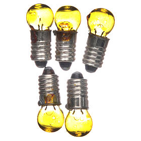Glühbirne E5,5 gelb 5 Stk. 3v