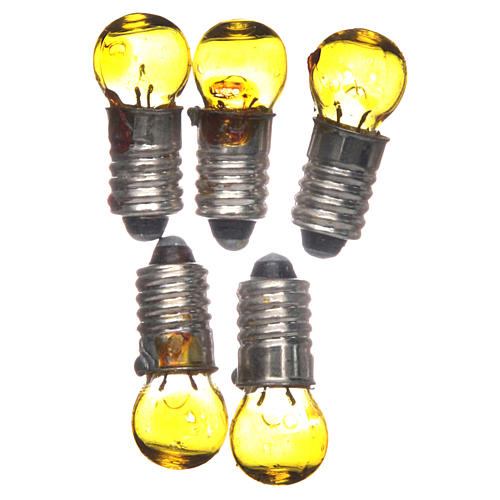 Ampoule E5,5 jaune 5pcs 3v. 1