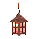 Nativity accessory, plastic lamp with red light, 4cm. s1