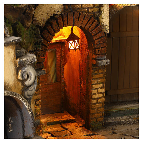 Nativity accessory, plastic lamp with white light, 2.5cm 2