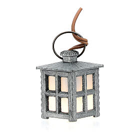 Nativity accessory, metal lamp with white light, 2.5cm