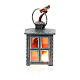 Nativity accessory, metal lamp with red light, 2.5cm s3
