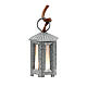 Nativity accessory, metal hexagonal lamp with white light, 3.5cm s1