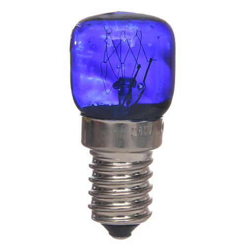 LED light, blue, E14, 15W, 220V 1