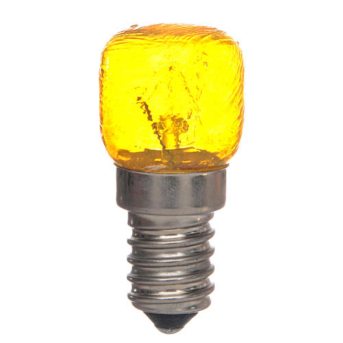 Yellow filament bulb, E14, 15W, 220V 1