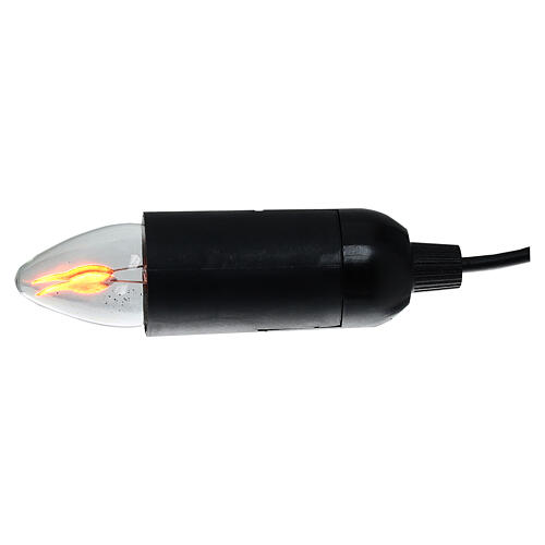 Flame effect lamp for nativities, 5cm 1