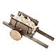 Nativity scene accessory, wooden cart with stones s1