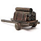 Nativity scene accessory, cart with logs s3