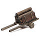 Nativity scene accessory, cart with logs s1