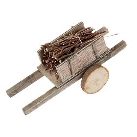 Nativity scene accessory, cart with bundles