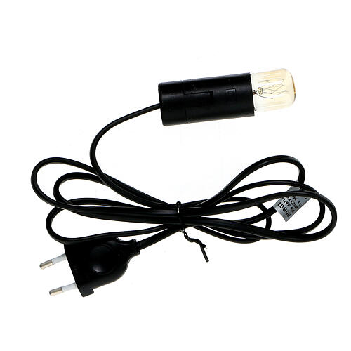 Porte-ampoule E14 Avec Ampoule Pour Crèche De Noël - Câble 1 Mètre - Décoration Lumineuse Maison
