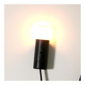 Lamp holder E14 with lamp for nativity lighting, 220V