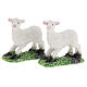 Nativity scene figurines 10cm, sheep in resin, 2 pieces s1