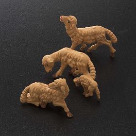 Nativity scene figurines, brown sheep 10 pieces 10 cm