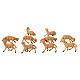 Nativity scene figurines, brown sheep 10 pieces 10 cm s8