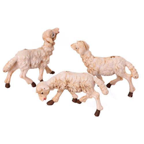 Schafe Krippen aus Plastik gemischt 10 Stücke 10 cm hoch 3