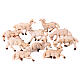 Schafe Krippen aus Plastik gemischt 10 Stücke 10 cm hoch s1