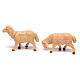Nativity scene figurines, brown plastic sheep, 4 pieces 12cm s3