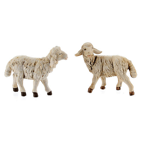 Krippenfiguren Schafe aus Kunststoff Verpackungseinheit zu 4 Stück sortiert für 12 cm Krippe 3